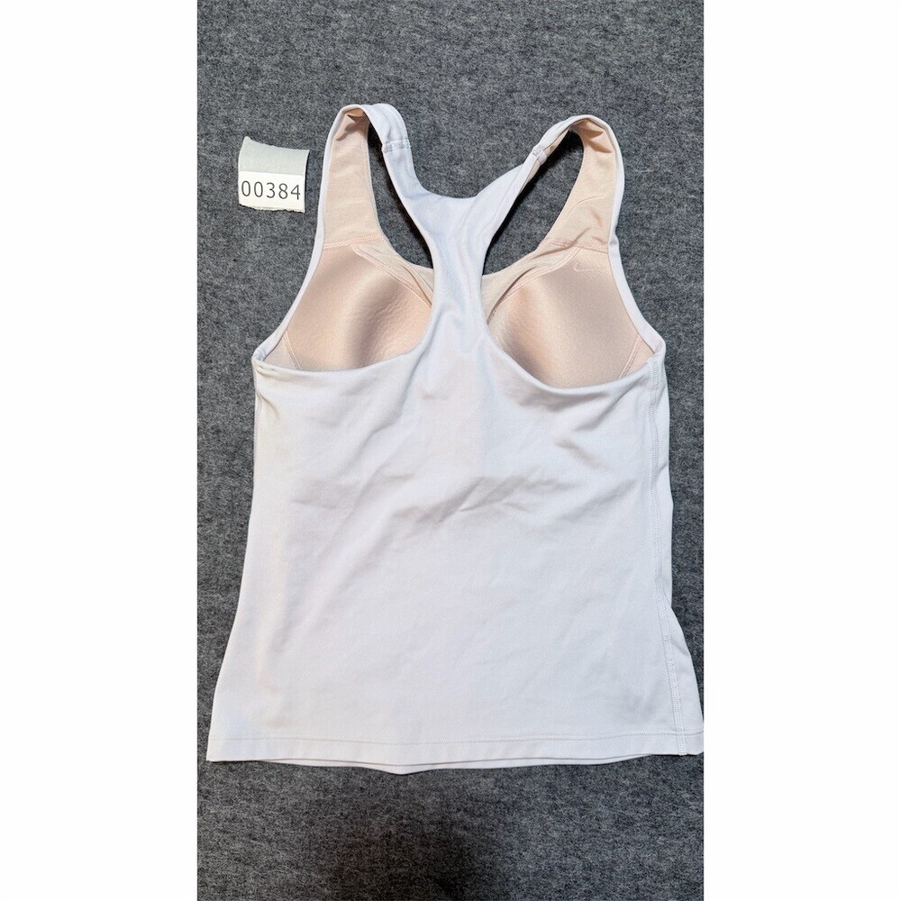 Nike Dri-FIT Tank Top Womens S White Racerback Built-In Bra Activewear - Picture 4 of 7